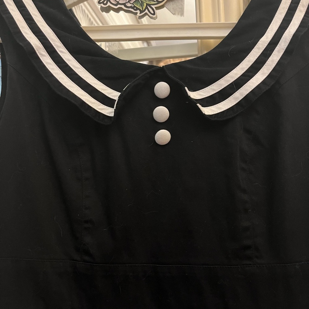 Hell Bunny Vixen Black & White Sailor Mini Dress 🖤 SZ XL
Description - Picture 4 of 5